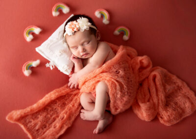 Newborn Photograph - Portfolio - Pink Wrap